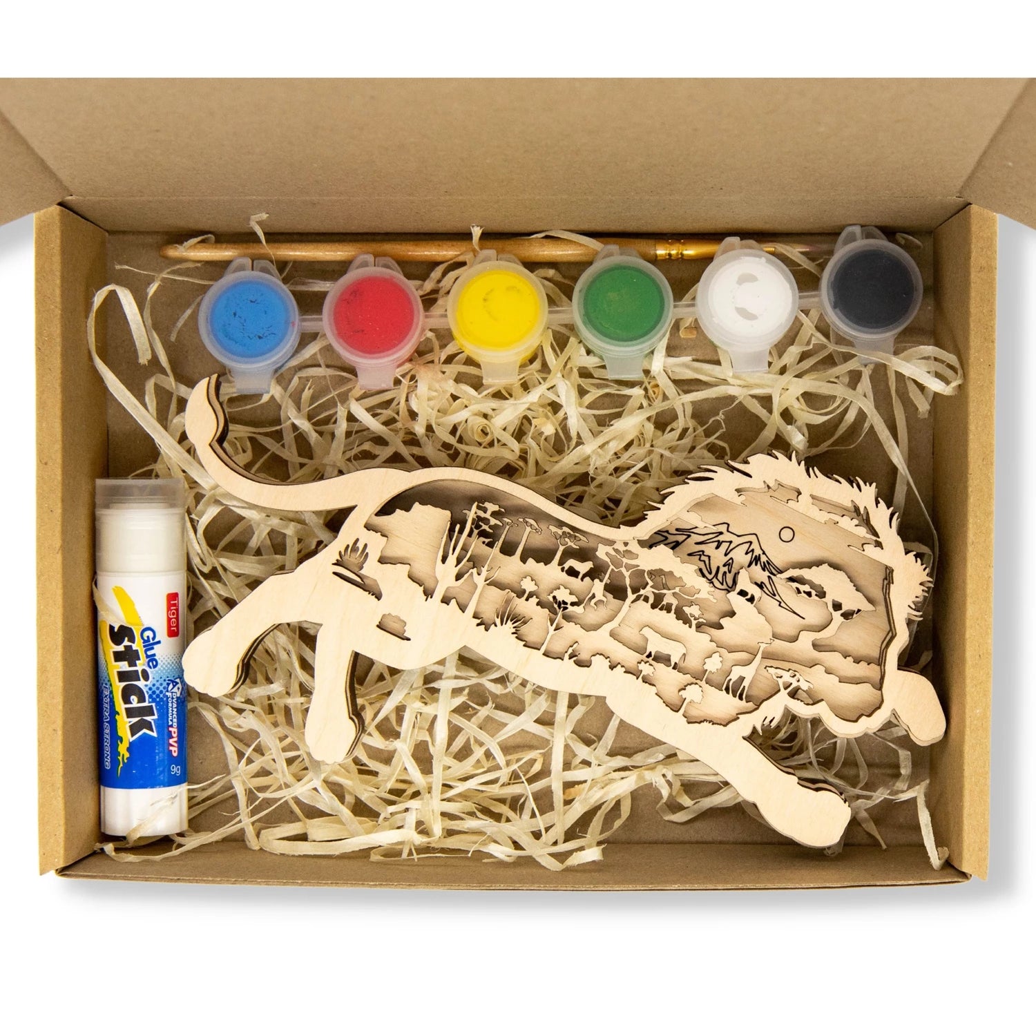 KIT EN BOIS 3D A PEINDRE LION