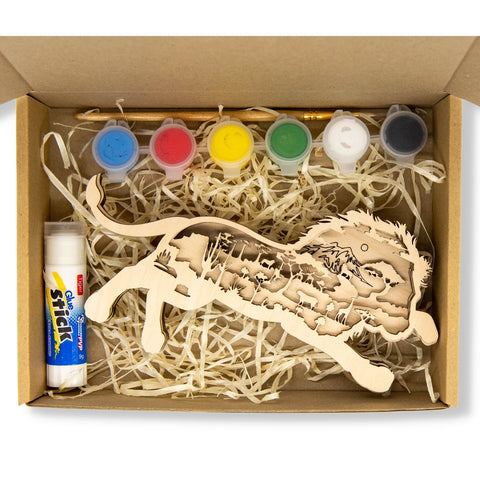 KIT EN BOIS 3D A PEINDRE LION