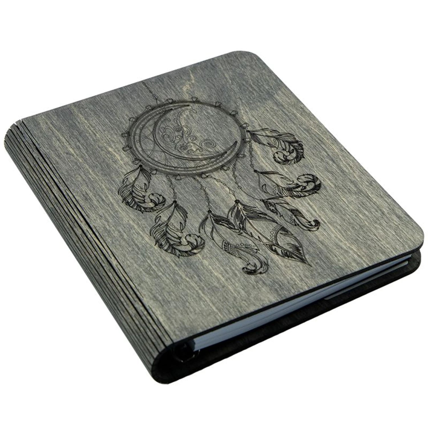 TRAUMFÄNGER-NOTIZBUCH AUS HOLZ 100 BLÄTTER