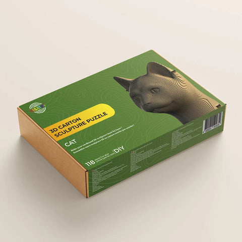 3D SCULPTURE PZ CARTON CHAT 118PCS (FR-EN)