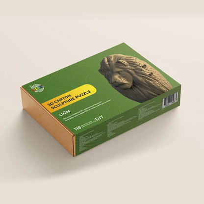 3D SCULPTURE PZ CARTON LION 118PCS (FR-EN)