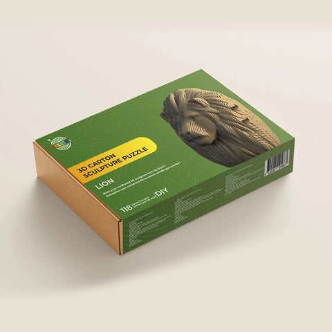 3D SCULPTURE PZ CARTON LION 118PCS (FR-EN)