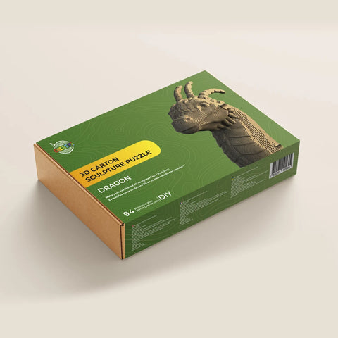 3D SCULPTURE PZ CARTON DRAGON 94PCS (FR-EN)