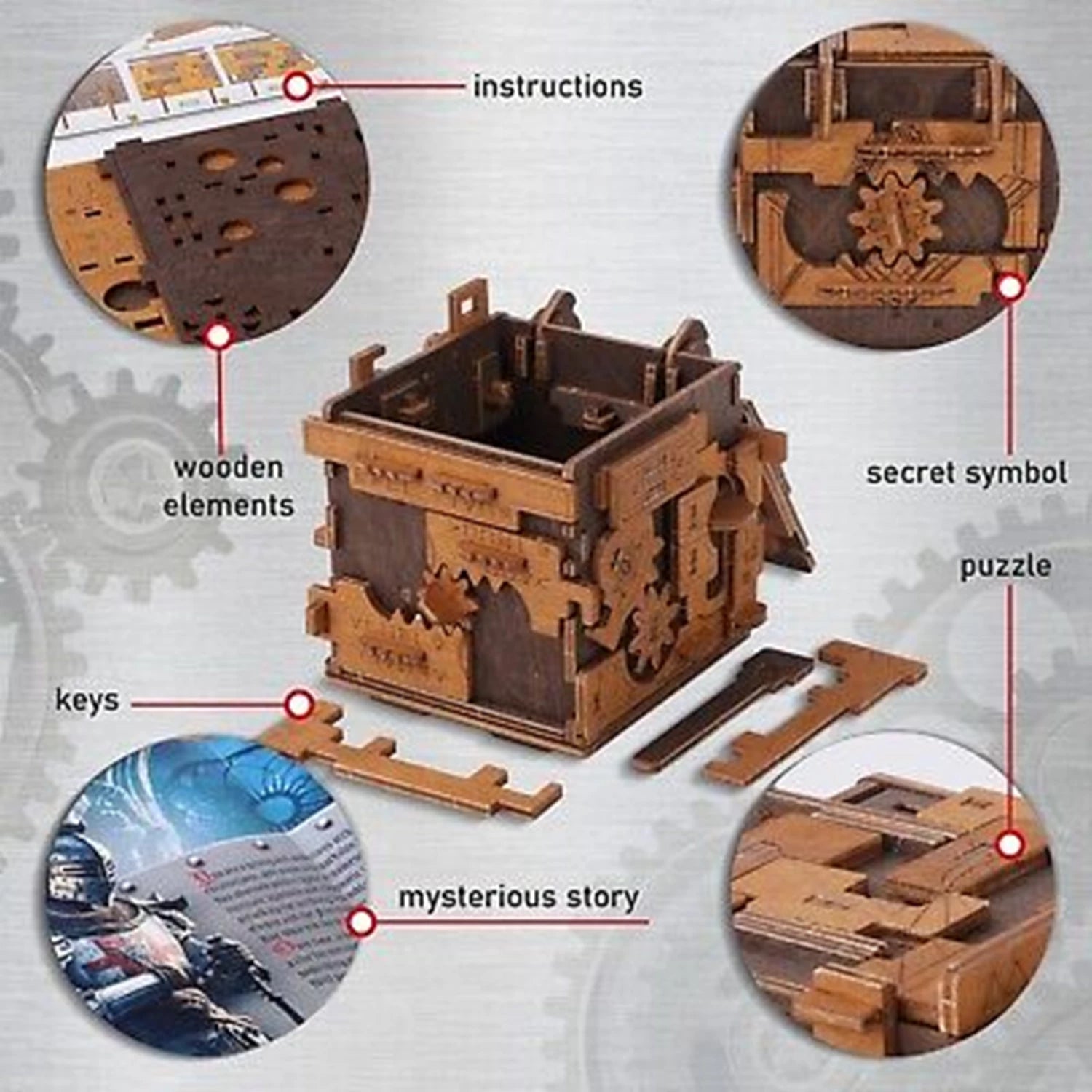 ESCAPE ROOM CASSE-TETE PUZZLE BOX 149PCS