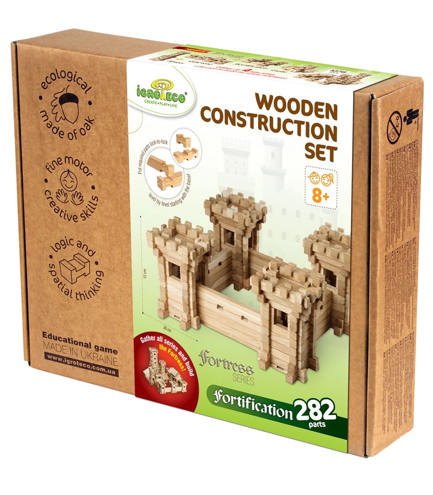 COFFRET CONSTRUCTION BOIS FORTIFICATION 282PCS