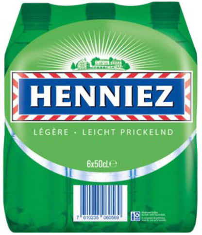 HENNIEZ grün, wenig Kohlensäure, Pet 129400000151 50 cl, 6 Stk.