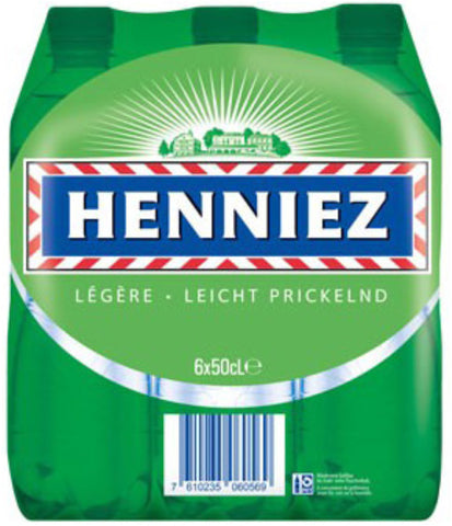 HENNIEZ grün, wenig Kohlensäure, Pet 129400000151 50 cl, 6 Stk.