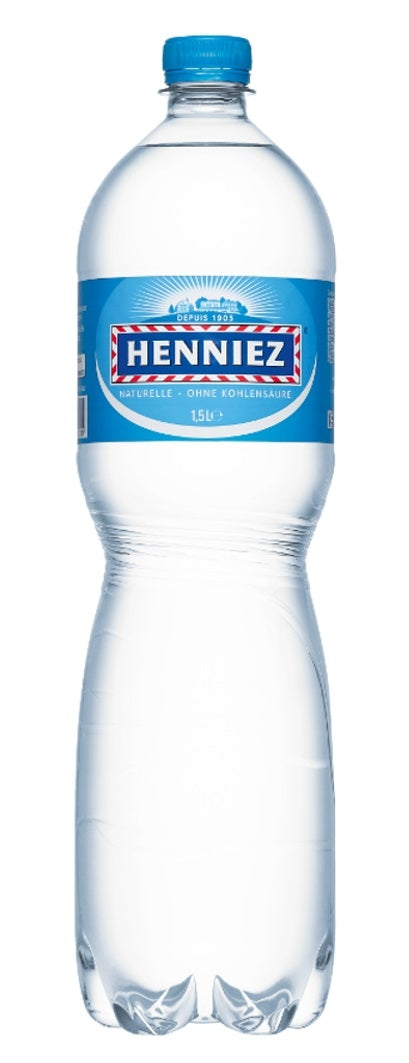 HENNIEZ blau, ohne Kohlensäure, Pet 129400001256 150 cl, 6 Stk.