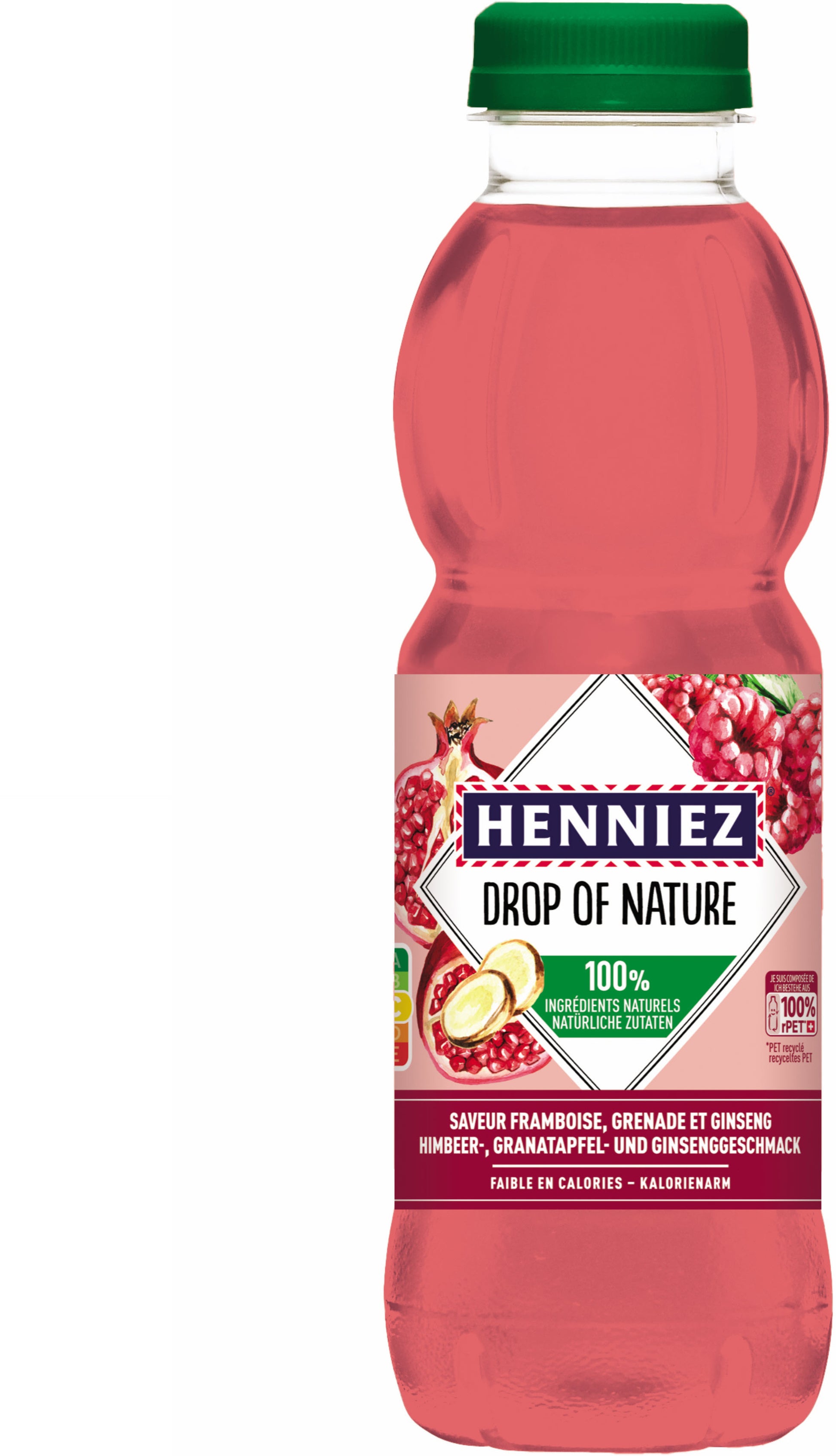 HENNIEZ Drop of Nature Himbeer Pet 649230 50 cl, 6 Stk.