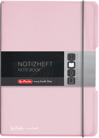 HERLITZ my.book flex A5 11408622 Rosé 40 Bl.kariert