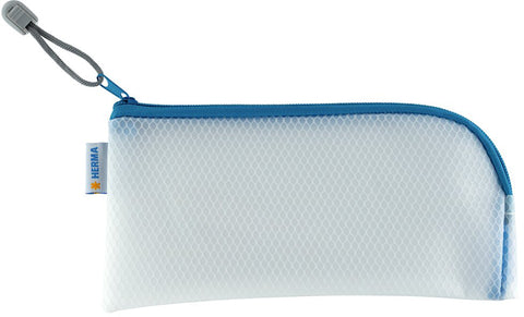 HERMA Reissverschlusstasche A6 20003 blau, 23x11cm