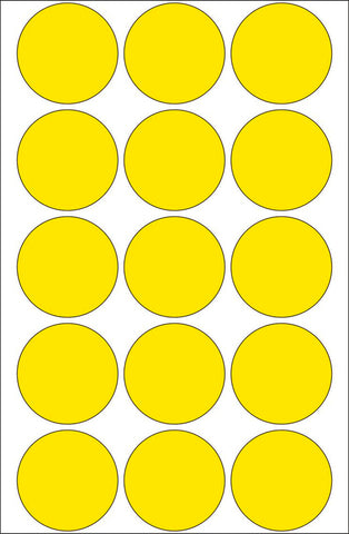 HERMA Markierungspunkte 32mm 2271 gelb 480 St./32 Blatt