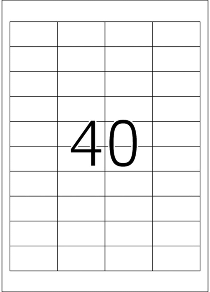 HERMA Universal-Etikett. 48,5x25,4mm 4357 weiss 1000 St./25 Blatt