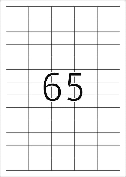 HERMA Tiefkühletiketten 38.1x21.2mm 4388 weiss,perm. 1625 St./25 Bl.