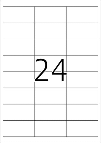 HERMA Tiefkühletiketten 66x33.8mm 4389 weiss,perm. 600 St./25 Bl.