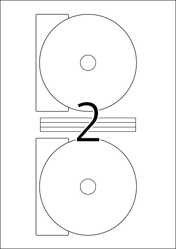 HERMA CD-Etiketten 116mm 5115 weiss 50 St./25 Blatt