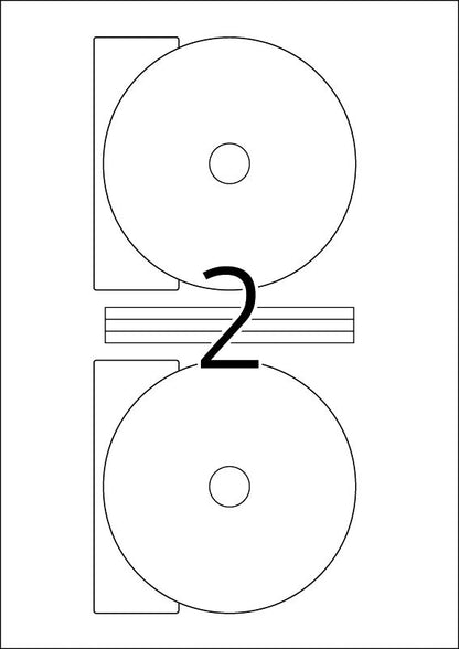 HERMA CD-Etiketten 116mm 5115 weiss 50 St./25 Blatt