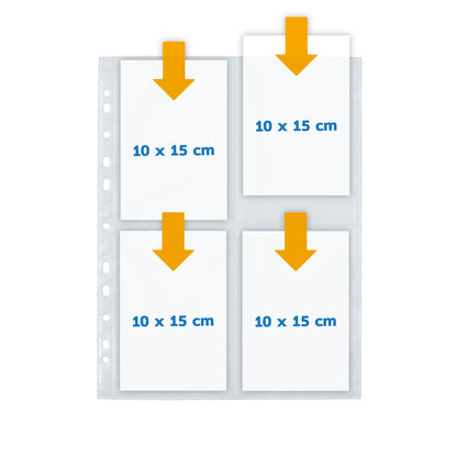 HERMA Zeigetaschen Fotophan A4 7585 für Fotos 10x15cm 10 Stück