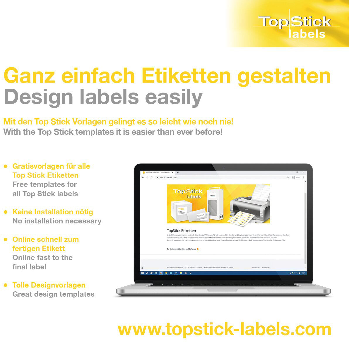 HERMA Etiketten TopStick 30.5x16.9mm 8728 Universal, weiss 9600 Stück