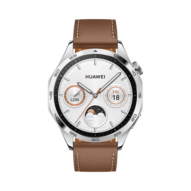 HUAWEI Watch GT4 46mm Leather Strap Brown