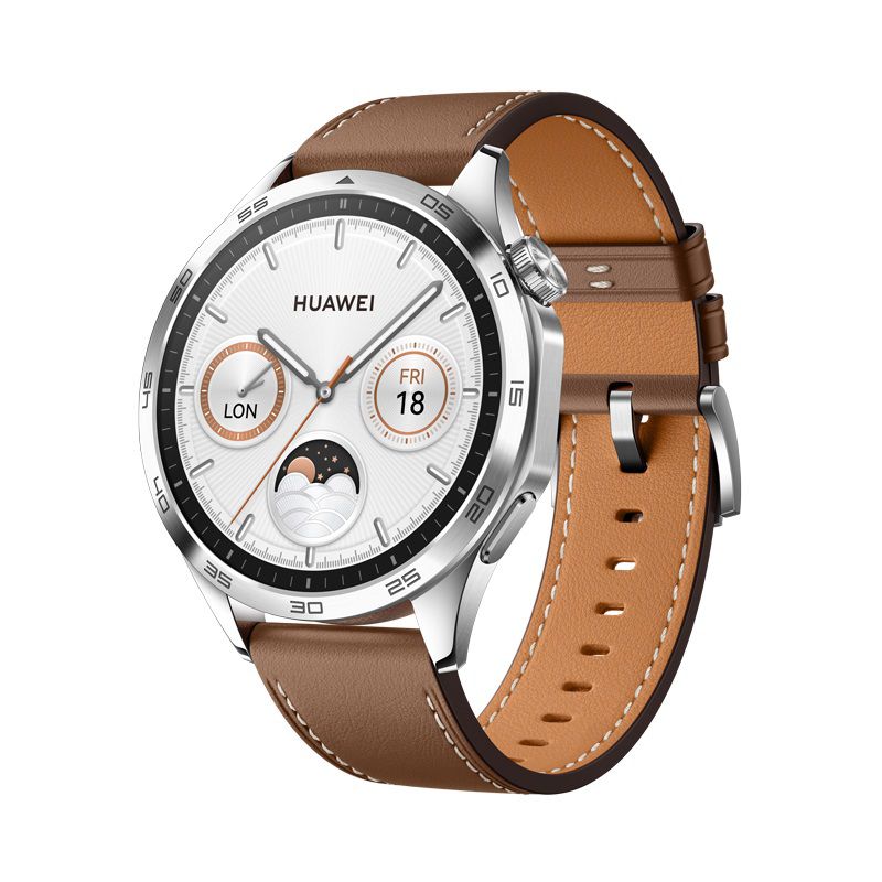 HUAWEI Watch GT4 46mm Leather Strap Brown