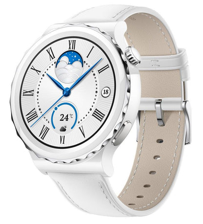 HUAWEI Watch GT3 pro 43mm Leather Strap White