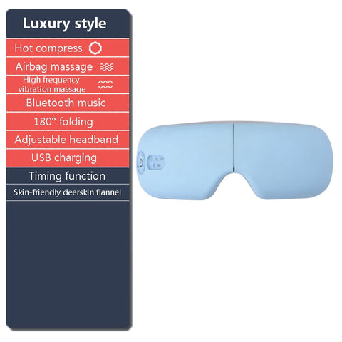 Augenmassagegerät, Bluetooth, Vibration, heiße Kompresse, Augenpflege, Massagegerät, Faltenermüdung, Vibrationsmassage, Therapie, Augenschutz