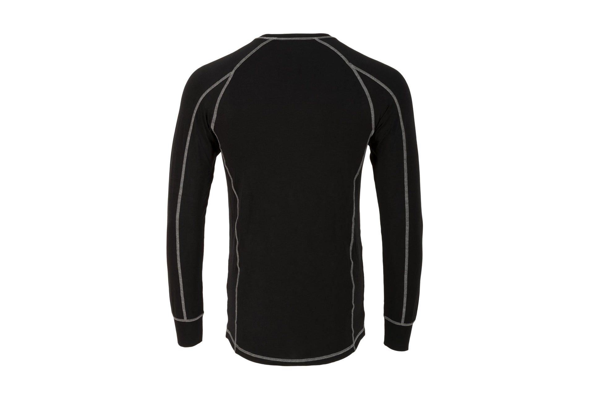 Bamboo 190 Mens L/S Top Black XXL