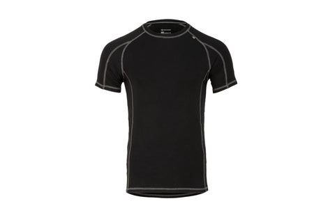 Bamboo 190 Mens S/S Top Black L