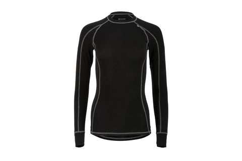 Bamboo 190 Womens L/S Top Black L