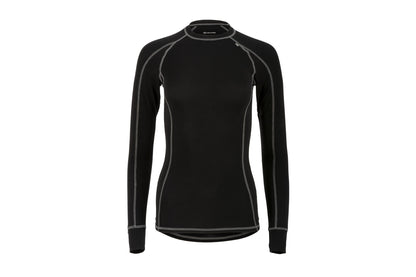 Bamboo 190 Womens L/S Top Black Xs