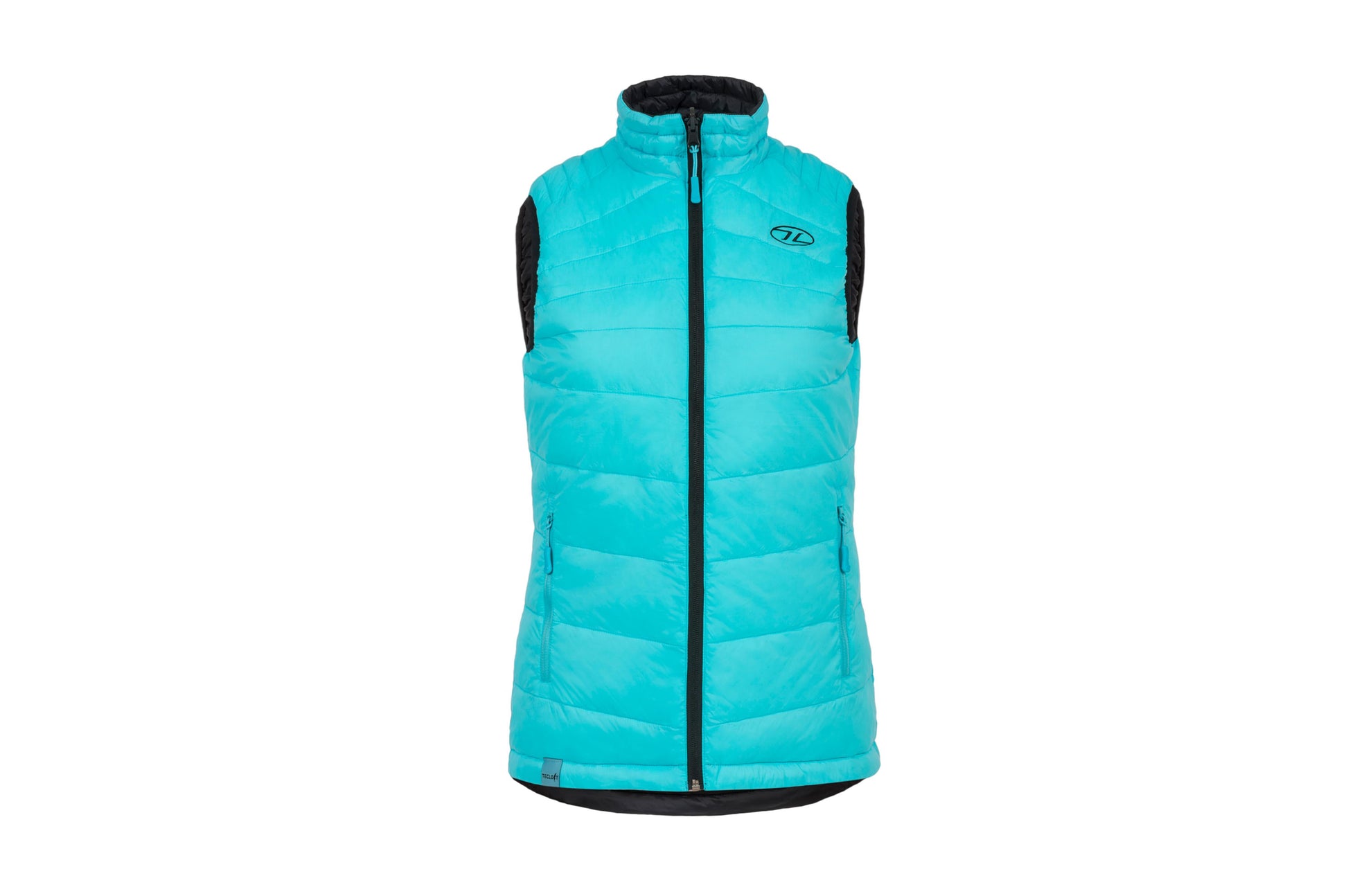 Ladies Reversible Gilet Bk/Turq S