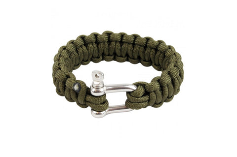 Paracord Bracelet D Ring Olive