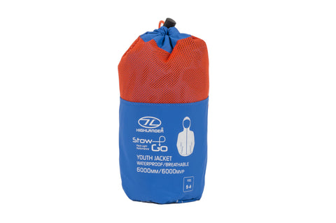 Stow & Go Kids Packaway Jacket Blue - 5/6