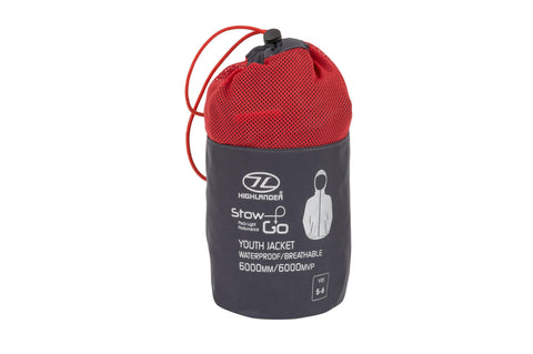 Stow & Go Kids Packaway Jacket Charcoal - 9/10