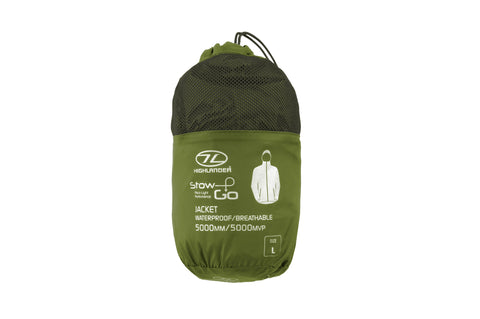 Stow & Go Olive Packaway Jkt - Xs