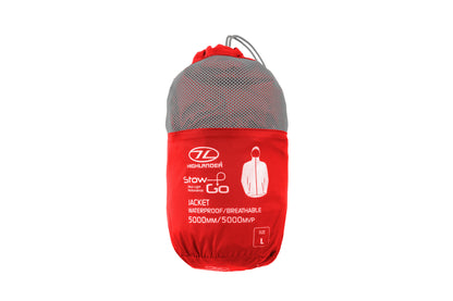 Stow & Go Red Packaway Jacket - L