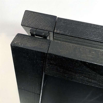 Holz Kundenstopper 105x68cm, Magnetisch, Schwarz, Outdoor