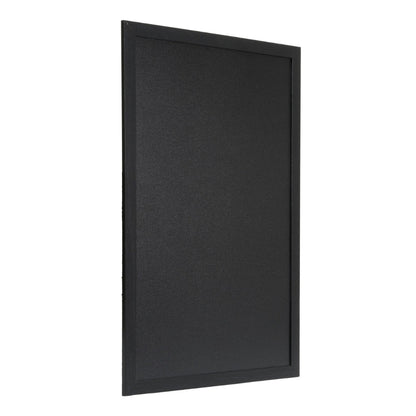 Securit® Wandkreidetafel Budget – Holzrahmen Schwarz, 40x60cm