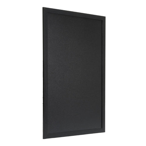 Securit® Wandkreidetafel Budget – Holzrahmen Schwarz, 40x60cm