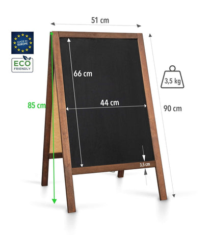 Holz Kundenstopper "ColorFrame" 90x51cm, Indoor