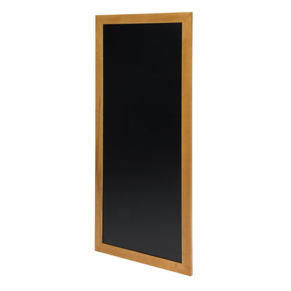 Securit® Wandkreidetafel "Long", Holzrahmen Hellbraun, 56x120cm, Outdoor