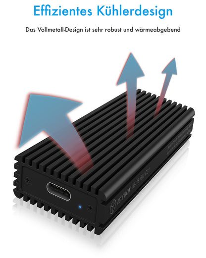 ICY BOX External Case M.2 NVMe IB-1816M-C31 USB-C 3.1 G2 blk