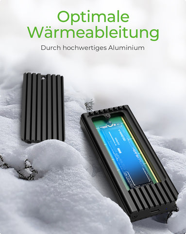 ICY BOX Gehäuse für M.2 NVMe SSD IB-1917M-C32 USB-C 3.2 Gen 2x2, 20Gbit/s