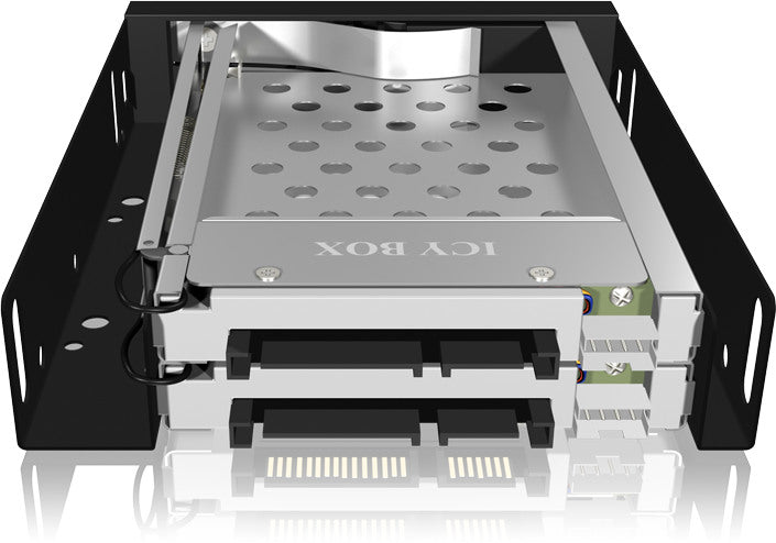 ICY BOX Frame, 2x 2,5" zu 2xSATA Host IB-2227StS trägerlos, für 3,5" Schacht