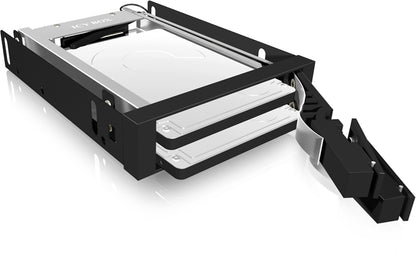 ICY BOX Frame, 2x 2,5" zu 2xSATA Host IB-2227StS trägerlos, für 3,5" Schacht