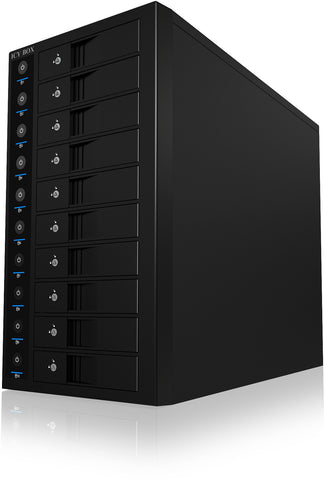 ICY BOX 10-Bay External SINGLE System IB-3810U3 for 10x SATA 3.5" HDD