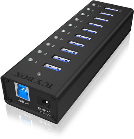 ICY BOX 10-Port USB 3.0 Hub IB-AC6110