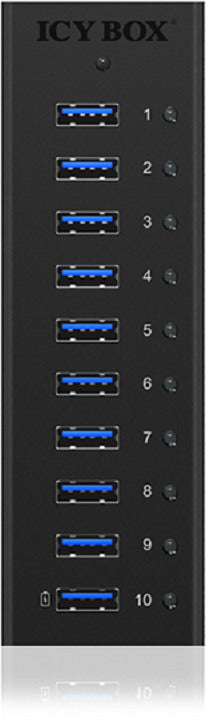 ICY BOX 10-Port USB 3.0 Hub IB-AC6110