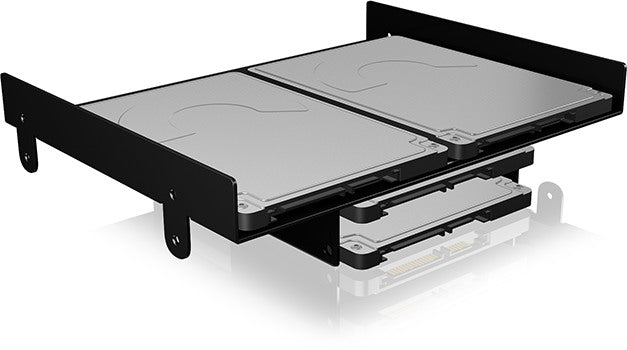 ICY BOX Einbaurahmen für 4x 2,5" IB-AC652 oder 2x 2,5"+ 1x 3,5" in5,25"